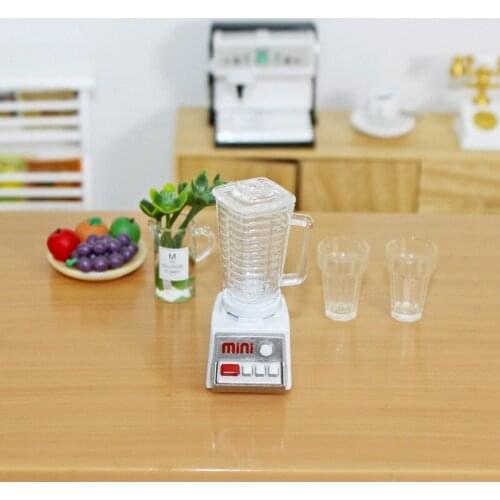 Mini Electric Juicer Resin Model Toy Dollhouse Kitchen Furniture Miniature Decor Accessories for Dolls Accessories