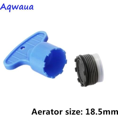 Aqwaua Faucet Aerator Spout Crane Bubbler Filter Accessories 18.5MM Core Part Hide-in With DIY Install Tool Spanner