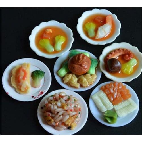 Wholesale Doll Accessories Kitchen Mini Tableware Miniatures Cup Plate Dish Decor Toys for Kids Girls 33pcs/Set