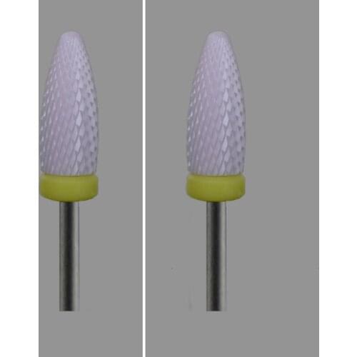 PINK-4PCS- Ceramic Nail Drill Bit - Flame Bit - (2044.060)