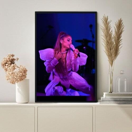 Ariana Grande Poster Hip Hop Rapper Pop Music Star Canvas Print Art Wall Painting Home Decoration Gift