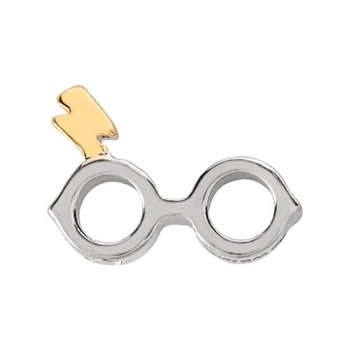 10pcs eyeglasses Custom Floating Charms for Glass Locket Watch Necklace Bracelet