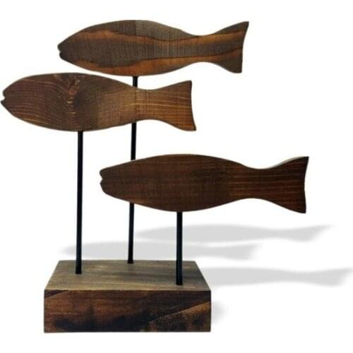 Modern Floor Standing 3'lü Solid Fish trinket baratija حلية орнаментальный