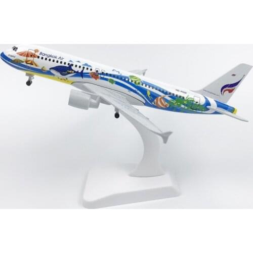 Static Analysis Of 20cm Alloy Aircraft Model A320 Thai Airways Diecast Aircraft Toys Airplane Airliner Kid Gifts Collectible