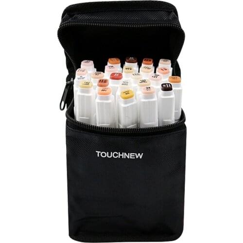 TouchFIVE 24 Colours Skin Tone Artist Marker Pens Alcohol Base ink Art set brush pen for Animation Illustration Drawing markers