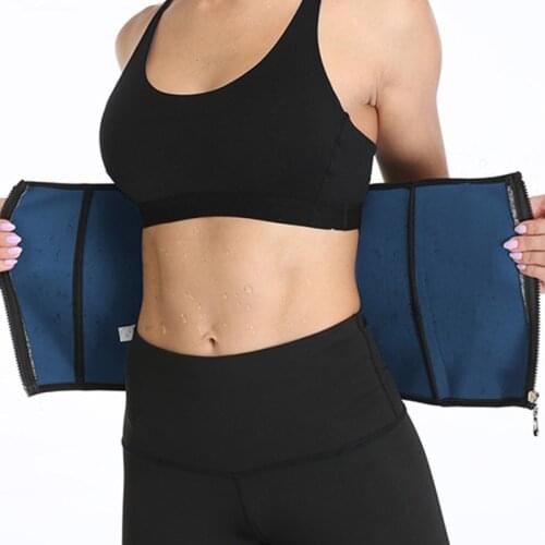 Waist Trainer Polymer Sweat Shapewear Body Shaper Women Slimming Sheath Belly Reducing Shaper Workout Trimmer Belt Corset Binder