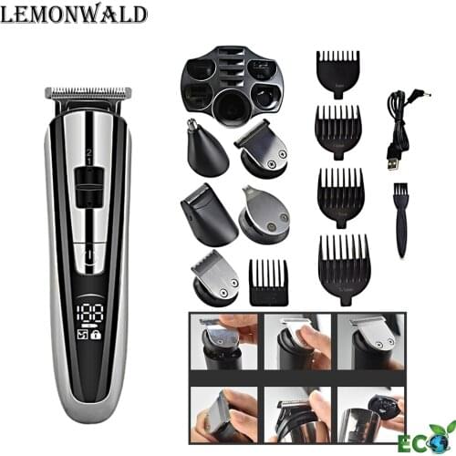 LEMONWALD Electric Multi-Function Trimmer, Razor, Nose Hair Trimmer, Mens Razor, Hairdressing Machine USB Charging