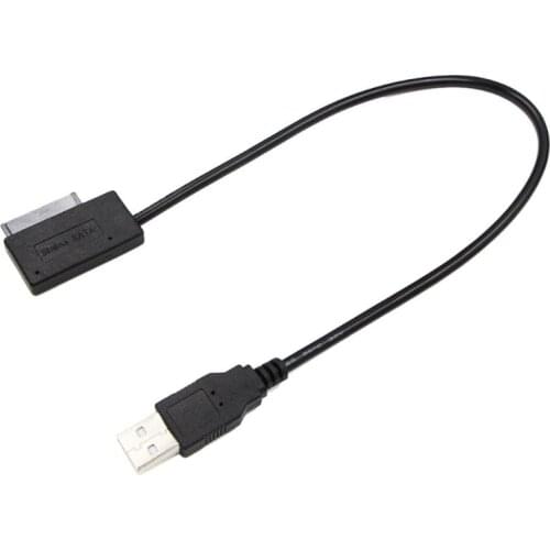 USB 2.0 Mini Sata II 7+6 13Pin Adapter Converter Cable for Laptop CD/DVD ROM Kit