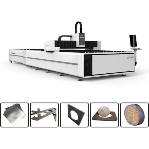 Iron plate / carbon steel cnc metal plate fiber laser cutter Raycus laser source