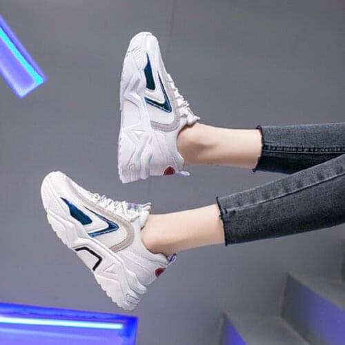 Increase womens shoes 2020 autumn new fashion all-match casual sports shoes student thick-soled running shoes