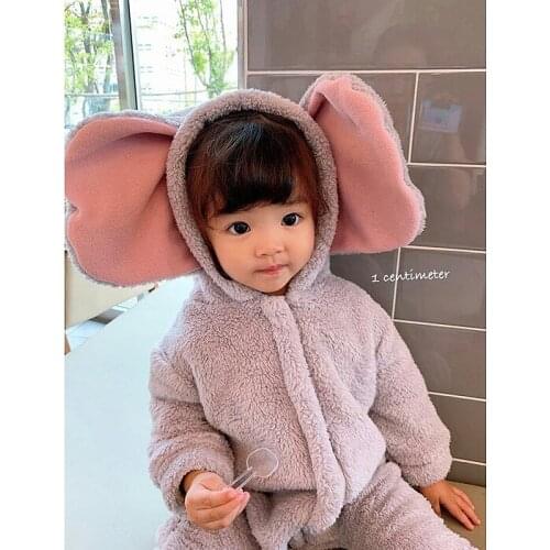 Winter Baby Elephant Plush Creeper Baby Cartoon Cute Jumpsuit 62