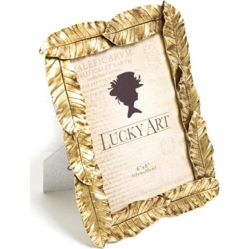 Star Decor Gold Leaf Frame 15*20 cm