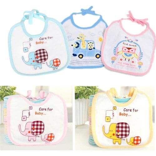 1pcs Cotton Girls Boys Baby Bibs Saliva Towels Burp Cloths funny Baby Infants Waterproof Bib Baby Bibs Gift towel 20%off