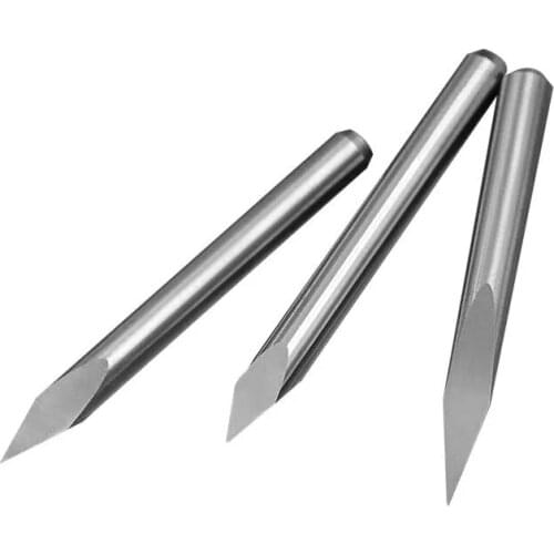 10pcs 3.175mm 3-edged Sharp Engraving Tools Tungsten Steel Cutting Tool for CNC Engraving Machine Tool
