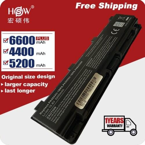 6 cells Battery for Toshiba Satellite C850 C850D PA5023U-1BRS PA5024U-1BRS 5024 5023 PA5024 PA5023 PA5024U C870 C875 free shippi