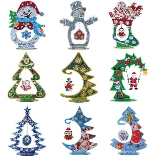 24*30 CM DIY 5D Mosaic Crystal Christmas Tree Craft Diamond Painting Kit Home Ornaments Gift Embroidery Diamond Mosaic Home Gift