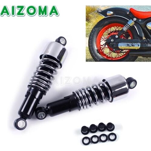 2pcs Motorcycle Shock Absorber 10.5'' Progressively Rear Suspension For Harley Sportster XL 883 Touring FLH/FLT Dyna 1988-2017