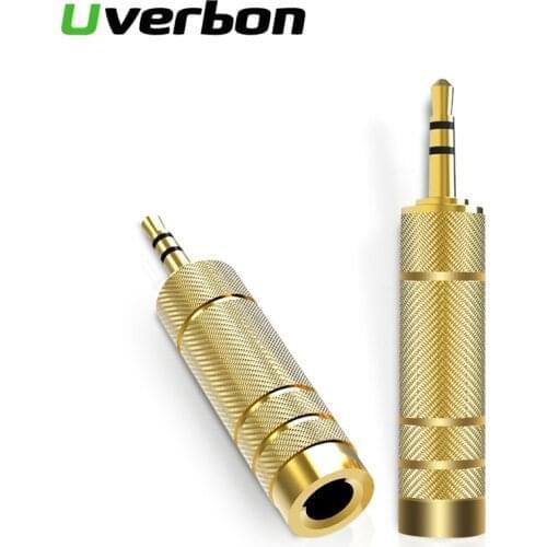 3.5mm Male to 6.5 mm Female Audio Adapter 3.5 plug to 6.35 Jack Stereo Speaker Audio Adapter converter for Mobile Phone Cable