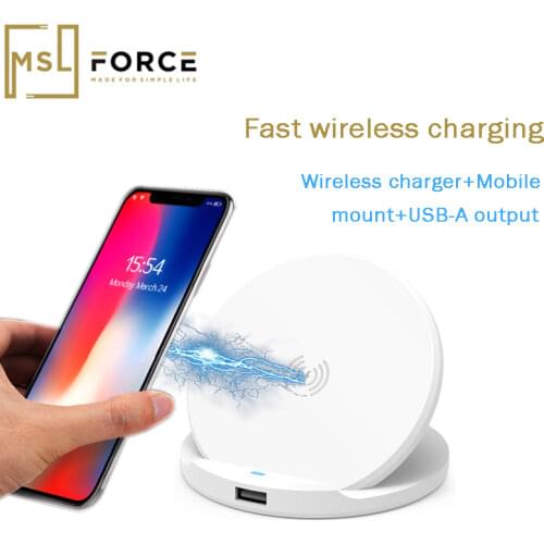 Qi Wireless Charger Stand usb c wireless charging pad white universal wireless fast charge for iphone 12 samsung iPhone 11 XS