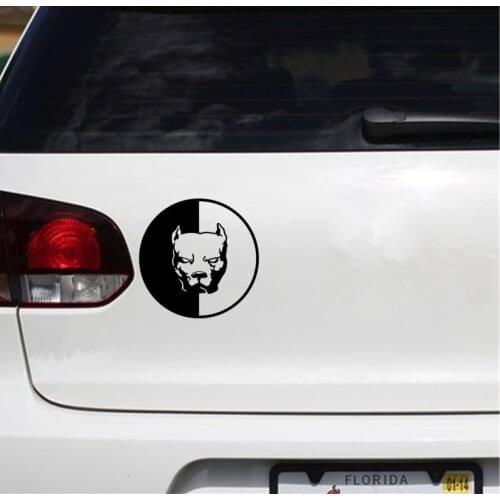 Cão pit bull 22 engraçado adesivo de carro à prova dwaterproof água reflexivo N2194