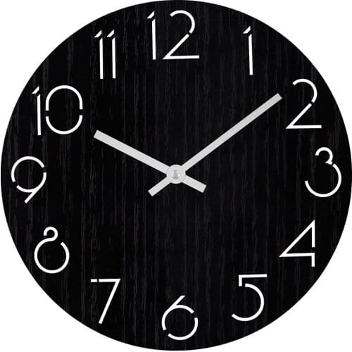 Wooden Wall Clock Relogio De Parede Grande Modern Design Vintage Rustic Retro Clock Home Office Art Wall Clock Watch 2020 New