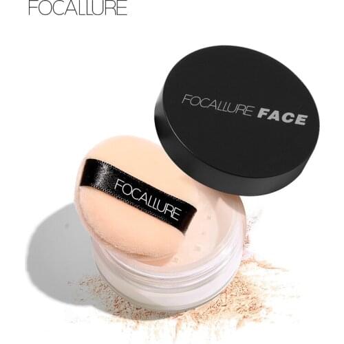 FOCALLURE 3 Colors Face Makeup Brighten Oil Control Long lasting Loose Powder Waterproof Mineral Make Up Setting Powder