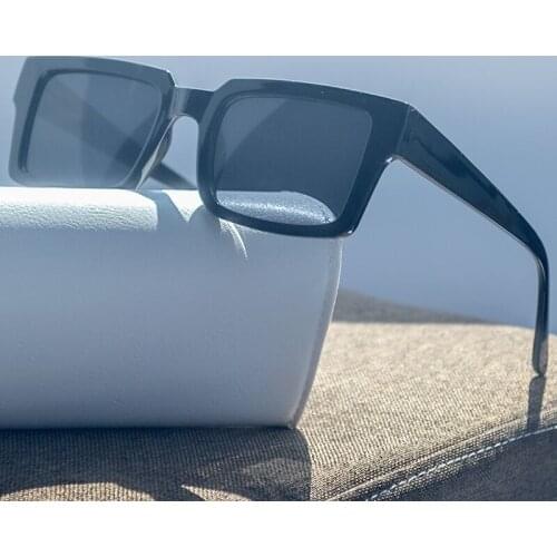 Ins Popular Fashion Women Sunglasses 2021 Retro Square Frame Sun Glasses Men Gradient Clear purple Eyeglasses gafas de sol