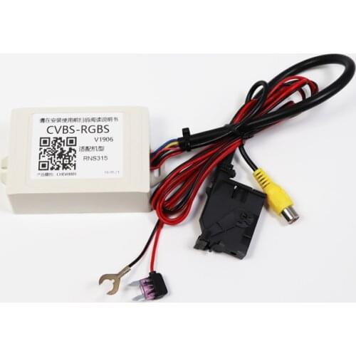 COPS Rearview Camera CVBS AV to RGB Converter Adapter for VW Volkswagen RCD510 RNS510 RNS315 decoder Adaptor Golf passat