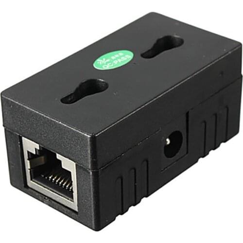 Computer Cables 1Pcs 10/100 Mbp Passive POE DC Power Over Ethernet RJ-45 Injector Splitter Wall Mount Adapter for IP Camera LAN