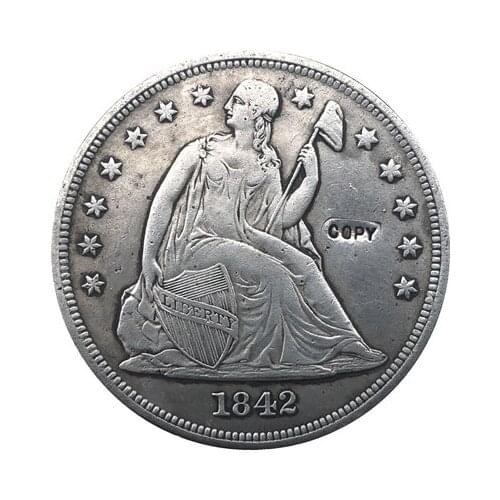 1842 Seated Liberty Dollar COINS COPY