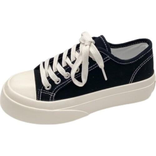 Sneakers Women Platform Sport Shoes Korean Spring Casual Basket Flat Tennis Athletic Canvas Trainers Anime Kawaii Lolita