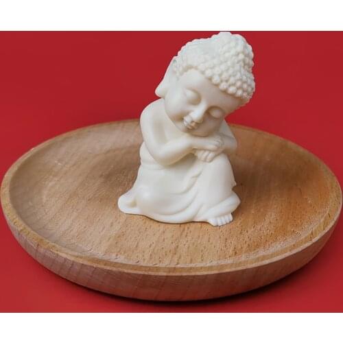 Mini Buddha Candle Mold 3D DIY Silicone Soap Moulds Plaster Candles Mould Hand-made Buddha Wax Soap Mold Candle Crafts