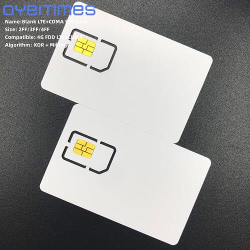 OYEITIMES Blank LTE+CDMA SIM Cards 4G FDD LTE+CDMA SIM Card Programable LTE+CDMA SIM Card Mini,Micro and Nano Blank SIM Card