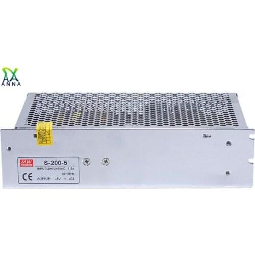 200W 12v 24V Switch AC Power supply S-200-24 8.3A Single Output for CNC Router Foaming Mill Cut Laser Engraver Plasma