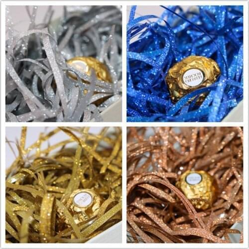 Twinkle and twinkling raffia confetti wedding candy box birthday wedding party childrens colorDIY high-end gift box decorations