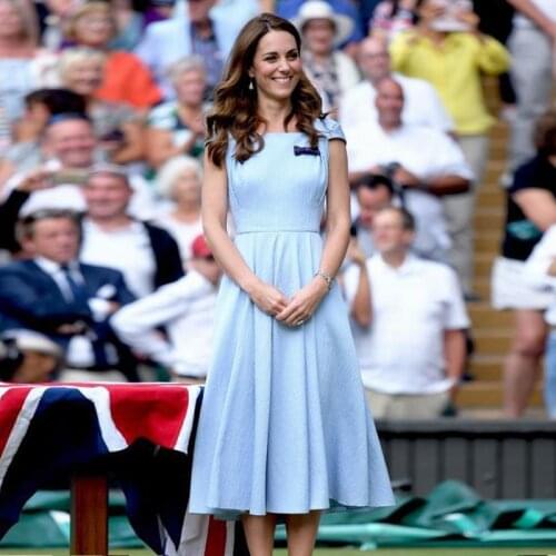 Kate Middleton Plus Size High Quality New Fashion Party Sexy Vintage Elegant Chic Long Dresses