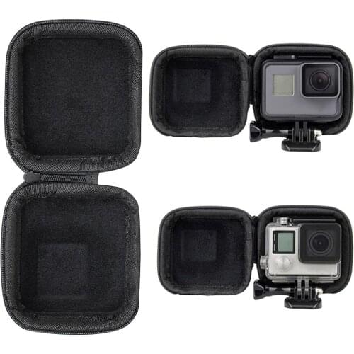 Storage Bag Mini Waterproof Small Bag for Hero7/6 Portable Protective Camera Case Semi - Rigid Shell Travel Carrying Bag Frame 4