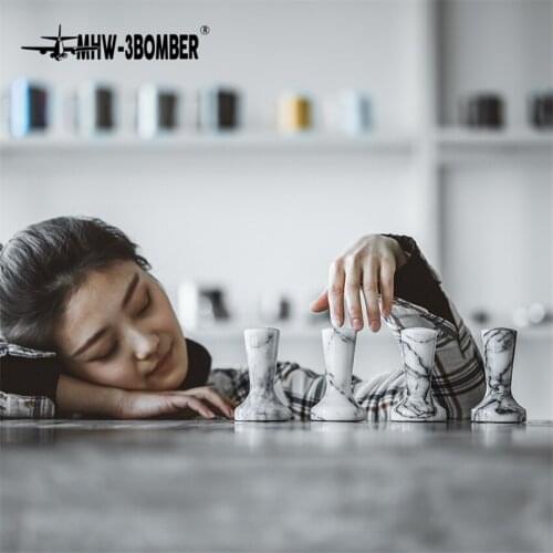 58mm Natural Marble Coffee Tamper Flat Base Powder Hammer Espresso Tamper Coffee Accessorie For Cafe Barista