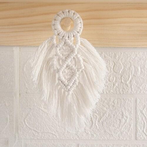 Rope Wall Hanging Door Handle Swing Rope Macrame Wall Hanging for Nursery Baby Wall Hanging Home Decor X7XD