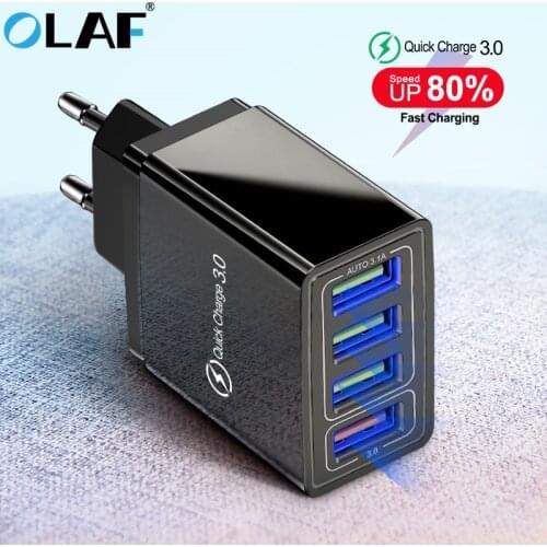 OLA USB Charger Quick Charge 3.0 Fast Charger QC3.0 QC Multi Plug Adapter Wall Mobile Phone Charger For iPhone Samsung Xiaomi Mi