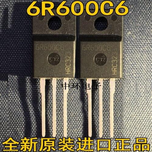 10 PCS IPA60R190C6 6R190C6 IPA60R600C6 6R600C6 TO220F