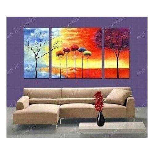 100% handmade modern abstract oil painting on canvas abstract tree paintings no framed