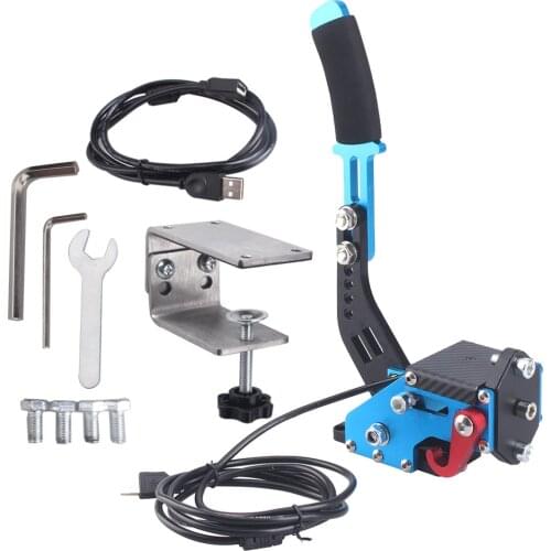 16Bit PC USB Handbrake for SIM Auto Racing Games G25/G27/G29 T500 Steel & Aluminum RALLY Adjustable For PC Windows DIRT RALLY