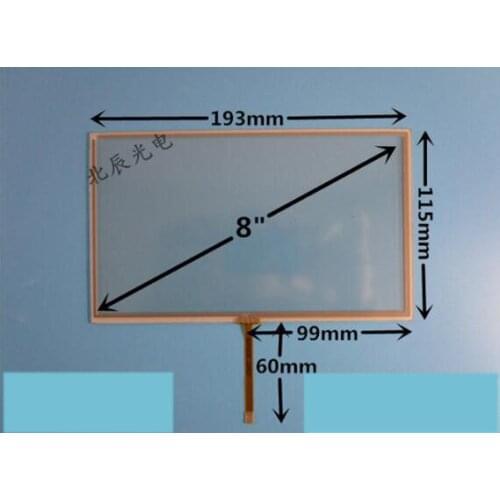 8-inch four-wire resistive touch screen KDT-3192 Car DVD GPS IPC 193 * 115