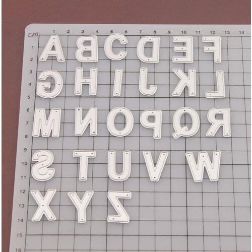 Alphabet Letters Metal Cutting Dies for DIY Scrapbooking Crafts Dies Cut Stencils Maker Photo Album Template Handmade Decoration
