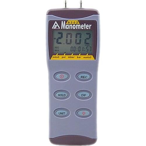 AZ8252 Manometer Differental Pressure Tester Range 2psi Vacuum Gauge