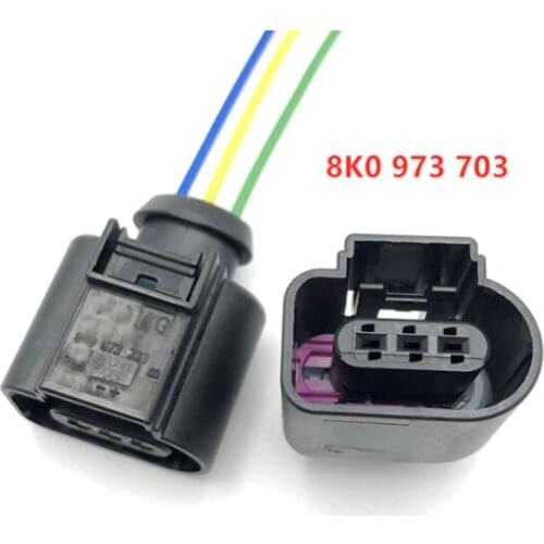 Free shipping 50/100 pcs L62B3 ac Air Conditioning Pressure Switch compressor connector 8K0 973 703 8K0973703 with 15cm wire