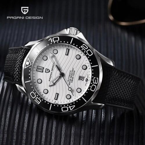 PAGANI Design Automatic Mens Mechanical Watches Top Luxury Brand Watches Mens Fashion Nylon Strap Waterproof Watches Luminous