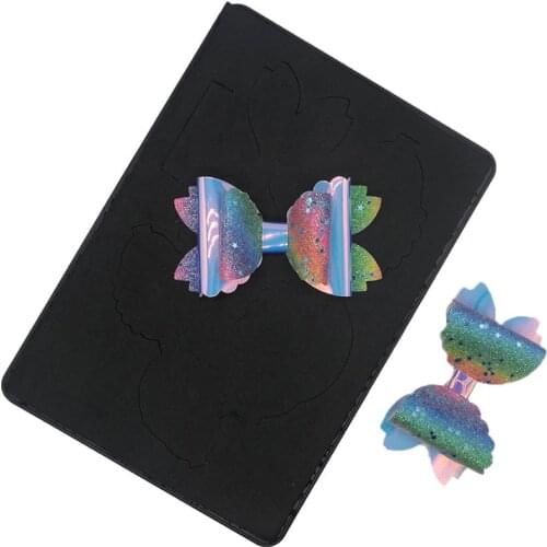 Hair cutting wooden die shapes new design 2020 metal cutting dies bow 0027