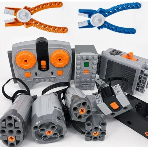 Parts multi power functions tool servo blocks city electric train moto motor model sets building kits